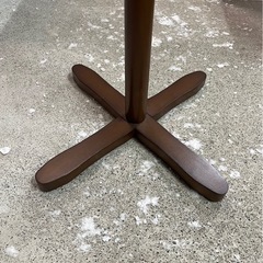 木製　ポールハンガー　ポールラック　コートラック　コート掛け　洋服掛け　衣類掛け　ツリー型　ハンガーラック　ブラウン　高さ1800㎜　中古　③の画像