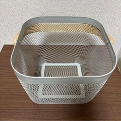 IKEA イケア　グレー　ワイヤーバスケットの画像