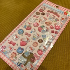 ３Ｄステッカー　ハローキティの画像
