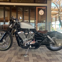 年末年始特別価格！予備車検付き　HONDAシャドウ400スラッシャー　NC40 フルカスタム ETC付き　ジョッキースタイル　社外マフラー装着の画像