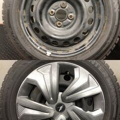 タイヤ走行短め【DL WM02 175/65R15】スタッドレス【ARC EVO キャッチハンターカバ－ 15インチ 5.5J4HPCD100】23年製 アクア等　(STD152)の画像