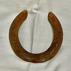 蹄鉄　鉄製 馬蹄形 約15cmの画像