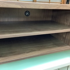 【リサイクルサービス八光】幅118cm　ダークブラウン　ローボード/TVボード　50型まで対応の画像