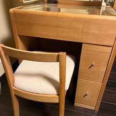 ニトリ　木目ドレッサーの画像