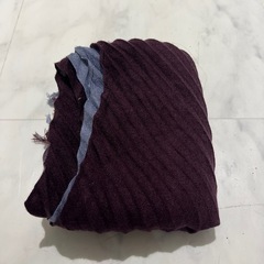 グラデーション　プリーツ　ストール　紫系の画像