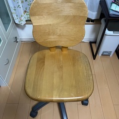 勉強机と袖机と椅子のセットの画像