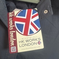 HK WORKS LONDON ダークグレー ジャケット Mの画像