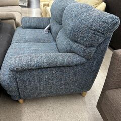 ★リユースのサカイ高崎店★TJ13835  2人掛けソファー 青 H83×D77×W145 クリーニング済みの画像