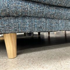 ★リユースのサカイ高崎店★TJ13835  2人掛けソファー 青 H83×D77×W145 クリーニング済みの画像