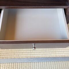 【美品】キャスター付きテレビ台／ローボード　収納付き・和洋どちらにも◎の画像