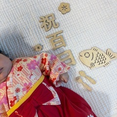  バースデー　ベビー袴　袴ロンパース　女の子 の画像