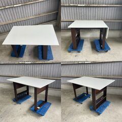 K48 ニトリ 伸長式 ダイニング 食卓 テーブル DT ピア２ WH ホワイト 白 DT PIA2 EXT 折りたたみ 家具 リビング 机 の画像