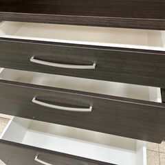 ★リユースのサカイ高崎店★TJ13841 NITORI 食器棚 ブラウン H180×D40×W119.5 クリーニング済みの画像