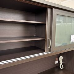 ★リユースのサカイ高崎店★TJ13841 NITORI 食器棚 ブラウン H180×D40×W119.5 クリーニング済みの画像