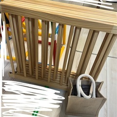 ベビーサークル　木製　値段交渉okの画像