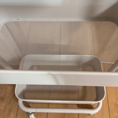 ワゴン　トローリー　ホワイト　スチールの画像