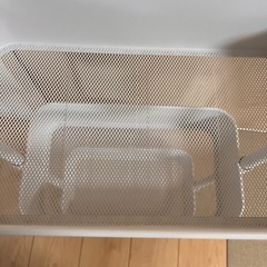 ワゴン　トローリー　ホワイト　スチールの画像