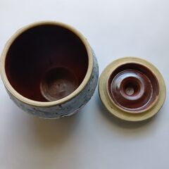 甕(壺)・竹柄杓、箱あり（未使用）の画像