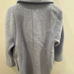SNIDEL スナイデル シャギーロングコート 水色 サイズ1の画像