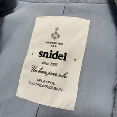 SNIDEL スナイデル シャギーロングコート 水色 サイズ1の画像
