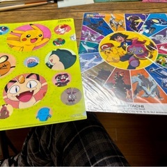 未使用ノート5冊、クリアファイル11枚の画像