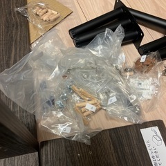 ★未使用★RASIK 異素材MIXテレビボード 120cm ダークブラウンの画像