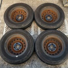 【MH23S ワゴンR】夏タイヤ・ホイール4本セット｜「転がし用」「劣化あり」｜引き取り限定の画像