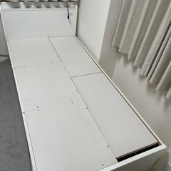 ベッド(シングル)収納付きニトリ製の画像