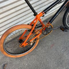 DOPPELGANGER BMX 20インチ ブラック×オレンジ ストリートの画像