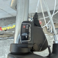 【福岡発】コリコリサイクル 外装6段変速 クロスバイク 700x28C ベージュの画像