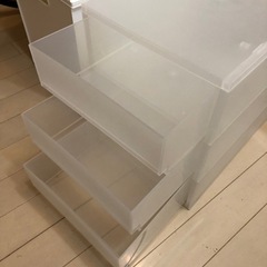 無印良品　3段引き出し付き収納ケースの画像