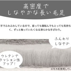 【冬場に最適】ラビットファータッチのラグの画像