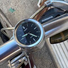 MICHELIN クロスバイク 7段変速 ワインレッド クラシックデザインの画像