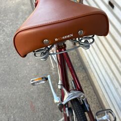 MICHELIN クロスバイク 7段変速 ワインレッド クラシックデザインの画像