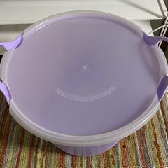 M722  タブトラッグス  ランドリーバスケット  バスケット  フタ付き パープルの画像