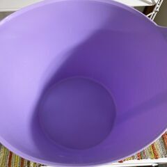 M722  タブトラッグス  ランドリーバスケット  バスケット  フタ付き パープルの画像