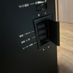 暖炉型ファンヒーター 黒 ブラック インテリア ストーブの画像