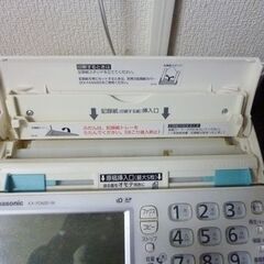 正常動作品PanasonicパーソナルFAXコピー機能付き電話機子機１台、KX-PD600DL-W　おたっくすの画像