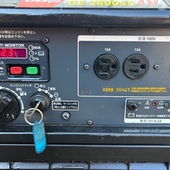 Denyo インバータ発電機 セル付き　防音型　発電機 ガソリン GE-2800SS-IV 野外　農業　キャンプ　洗車 非常用　オートパワーセーブ　インバーター 100V 50/60Hz 2.8kva デンヨー　宮崎 簡易始動動画ありの画像