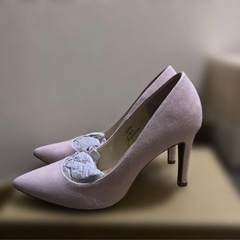 新品 ピンク ポインテッドトゥ ハイヒール 23.5cmの画像