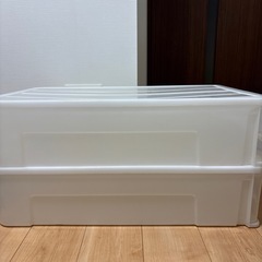 クリア衣装ケース4個セットの画像