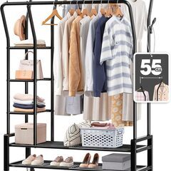 ハンガーラック 衣類ラック キャスター付きの画像