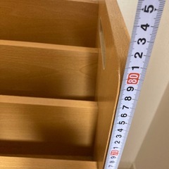 【受け渡し決まりました】絵本棚付トイハウスラックの画像