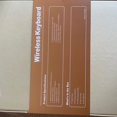 ワイヤレスキーボードの画像