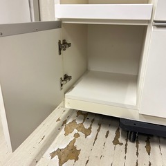 25416 幅118cm 未清掃 特価　松田家具　キッチンボード　食器棚の画像