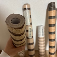 スラットウォール風　剥がせる壁紙orリメイクシートの画像