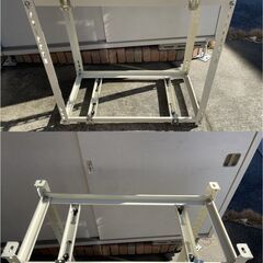 エアコン　室外機　架台　キャッチャー　平地髙置・二段置用　C-WG？　中古品の画像