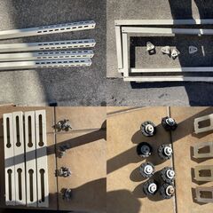 エアコン　室外機　架台　キャッチャー　平地髙置・二段置用　C-WG？　中古品の画像