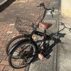 アイジュ Three Stone カゴ付き折りたたみ自転車 20インチの画像