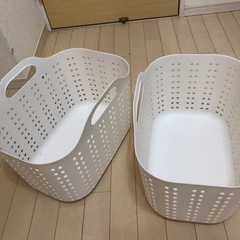 ランドリーバスケット　2セットの画像